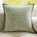 Sage green plant jacquard pillow covers living room decor