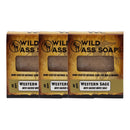 Tallow Bar Soap | Western Sage Scent | Pack of 3 | 4.5 oz | Palm Oil & Paraben Free | Wild Ass Soap Co