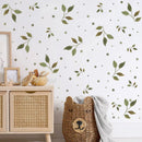 Watercolor Foliage and Leaves - Fabric Nursery Wall Art Decals