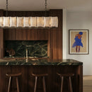 Sakhra Alabaster Linear Chandelier