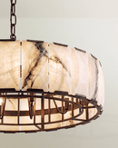 Sakhra Round Alabaster Chandelier