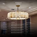Sakhra Round Alabaster Chandelier