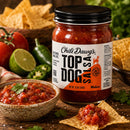 SALE CLOSE DATED | Top Dog Medium Salsa | 15.5 oz | Chili Dawg's Foods of Fire