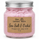 Whipped Salt Body Scrub | Sea Salt & Orchid | 8 oz | The Lather Barn