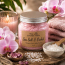 Whipped Salt Body Scrub | Sea Salt & Orchid | 8 oz | The Lather Barn