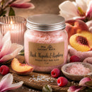 Whipped Salt Body Scrub | Peach, Magnolia & Raspberry | 8 oz | The Lather Barn