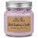Whipped Salt Body Scrub | Black Raspberry & Vanilla | 8 oz | The Lather Barn