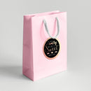 Salty Rose Gold Wedding Favor Labels