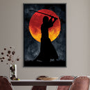 Samurai Sun Black Canvas