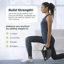 Yoga Sandbag 10 lb ( SAND FILLED ) dust free sand bag, yoga, photography, pilates - Made in USA