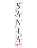 Santa Christmas Porch Sign