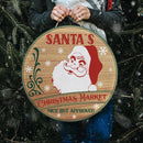 Santa Market Christmas Door Decorations