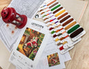 Santa's rest by the chimney L8052 Counted Cross Stitch Kit