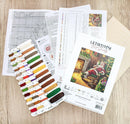 Santa's rest by the chimney L8052 Counted Cross Stitch Kit