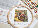 Santa's rest by the chimney L8052 Counted Cross Stitch Kit