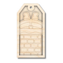 Unfinished Wood Layered Christmas Gift Tags | 14 Options | 3 Piece | 4"-6" Tall | 1/8" Wood | Wood Craft DIY