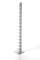 Sapiens Vertical Bookcase by Bruno Rainaldi - Large Aluminum