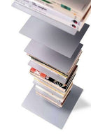 Sapiens Vertical Bookcase by Bruno Rainaldi - Large Aluminum