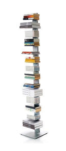 Sapiens Vertical Bookcase by Bruno Rainaldi - Large Aluminum