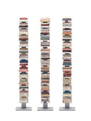 Sapiens Vertical Bookcase by Bruno Rainaldi - Large Unvarnished Steel