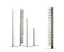 Sapiens Vertical Bookcase by Bruno Rainaldi - Small Red