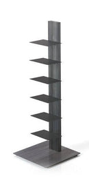 Sapiens Vertical Bookcase by Bruno Rainaldi - Small Unvarnished Steel