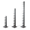 Sapiens Vertical Bookcase by Bruno Rainaldi - Small Unvarnished Steel