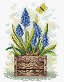 Sapphire Flower SM-206 Counted Cross Stitch Kit