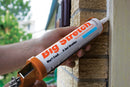 Sashco Big Stretch Gray Elastomeric Door, Siding and Window Caulk 10.5 oz