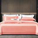 Satin cream & gold egyptian cotton duvet cover set bedroom bedding