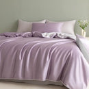 Satin light blue bedding set – solid color bedroom duvet cover