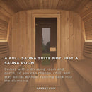 SaunaLife Model CL12GCP Cube-Series Outdoor 8-Person Home Sauna Kit [CL12GCP] (SAK38741)