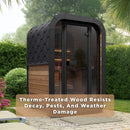 SaunaLife Model CL3G Cube-Series Outdoor 2-Person Home Sauna Kit [SL-MODELCL3G] (SAK23721)
