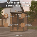 SaunaLife Model GL4 Luxury-Series Outdoor 4-Person Home Sauna Kit [GL4] (SAK21633)