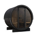 SaunaLife Model E7G Ergo Series 4-Person Outdoor Sauna Barrel With Glass Front [SL-MODELE7G] (SAK81934)