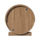 SaunaLife Model E8 Ergo Series 6-Person Outdoor Thermo-Spruce Sauna Barrel [SL-MODELE8] (SAK31809)