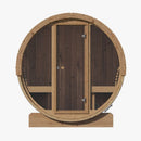 SaunaLife Model E8G Ergo Series 6-Person Outdoor Sauna Barrel With Tempered Glass Front [SL-MODELE8G] (SAK92814)
