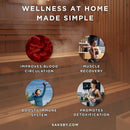 SaunaLife Model E8W Ergo Series 6-Person Outdoor Thermo-Spruce Sauna Barrel [SL-MODELE8W] (SAK92573)