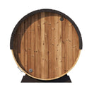 SaunaLife Model EE8G Ergo Series 6-Person Outdoor Sauna Barrel With Tempered Glass Front [SL-MODELEE8G] (SAK95812)