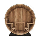 SaunaLife Model EE8G Ergo Series 6-Person Outdoor Sauna Barrel With Tempered Glass Front [SL-MODELEE8G] (SAK95812)