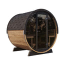 SaunaLife Model EE8G Ergo Series 6-Person Outdoor Sauna Barrel With Tempered Glass Front [SL-MODELEE8G] (SAK95812)