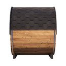 SaunaLife Model EE8G Ergo Series 6-Person Outdoor Sauna Barrel With Tempered Glass Front [SL-MODELEE8G] (SAK95812)