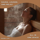 SaunaLife Model G11 8-Person Garden-Series Luxury Wooden Outdoor Home Sauna Kit [SL-MODELG11] (SAK72683)