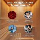 SaunaLife Model G2 4-Person Garden-Series Luxury Wooden Outdoor Home Sauna Kit [SL-MODELG2] (SAK84510)