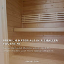 SaunaLife Model G2 4-Person Garden-Series Luxury Wooden Outdoor Home Sauna Kit [SL-MODELG2] (SAK84510)