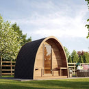 SaunaLife Model G3 Garden-Series Luxury Wooden Outdoor Home Sauna Kit [SL-MODELG3] (SAK94768)