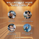 SaunaLife Model G3 Garden-Series Luxury Wooden Outdoor Home Sauna Kit [SL-MODELG3] (SAK94768)