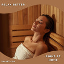 SaunaLife Model G3 Garden-Series Luxury Wooden Outdoor Home Sauna Kit [SL-MODELG3] (SAK94768)