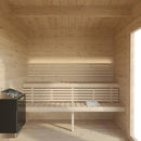 SaunaLife Model G4 6-Person Garden-Series Luxury Wooden Outdoor Home Sauna Kit [SL-MODELG4] (SAK92514)