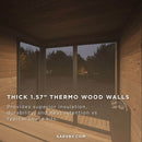 SaunaLife Model GL6 Luxury-Series Outdoor 4-Person Home Sauna Kit [GL6] (SAK41025)